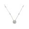Cluster Eternity Halo Diamond Necklace