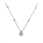 Pear Shape Diamond Necklace