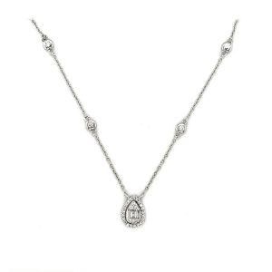 Pear Shape Diamond Necklace