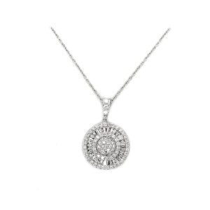 Round Cut Diamond Pendant