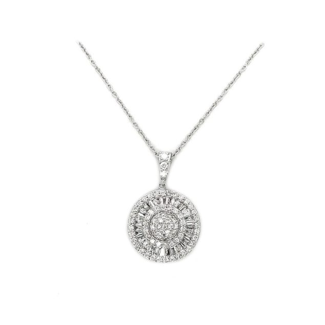 Round Cut Diamond Pendant