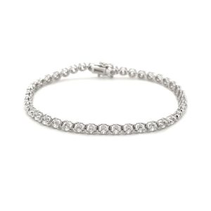 Round Cut Diamond Tennis Bracelet
