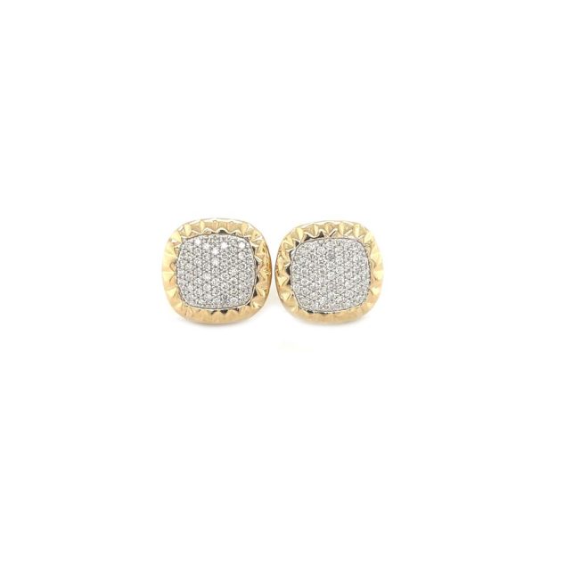 Cushion Cut Diamond Stud Earrings