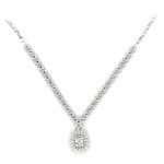 Baguette Cut Diamond Necklace