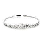 Round Cut Tapered Diamond Bracelet