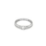 Emerald Cut Solitaire Diamond Ring