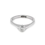 White Diamond Solitaire Ring