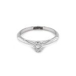 White Diamond Solitaire Ring