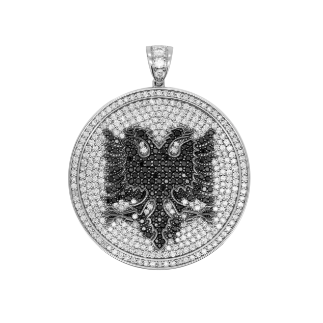 Albanian Eagle Diamond Medallion