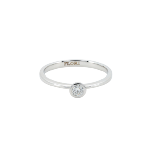 White Diamond Solitaire Ring