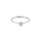 White Diamond Solitaire Ring