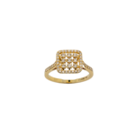 Cushion Cluster Diamond Stud Earrings