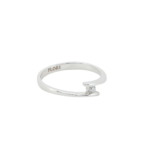 White Diamond Solitaire Ring