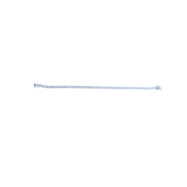 Two-Toned Round Cut Diamond Tennis Bracelet