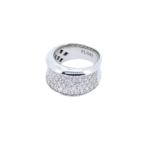 Wide Diamond Wedding Band Ring