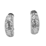 Baguette Cut Diamond Hoop Earring