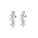 Baguette and Round Diamond Earrings