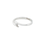 White Diamond Solitaire Ring