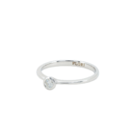 White Diamond Solitaire Ring