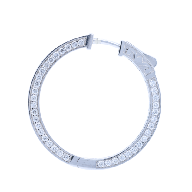 Diamond Hoop Earrings