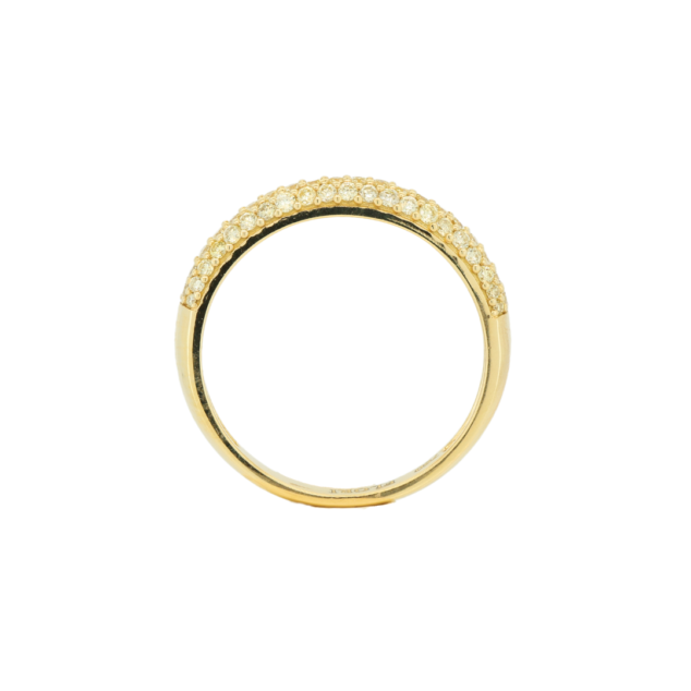 Half-Eternity Fancy Yellow Diamond Band Ring