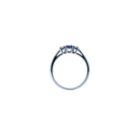 Sapphire and Diamond Three Stone Ring