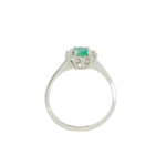 Natural Emerald and Diamond Ring