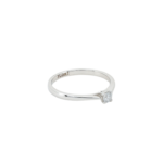 White Diamond Solitaire Ring