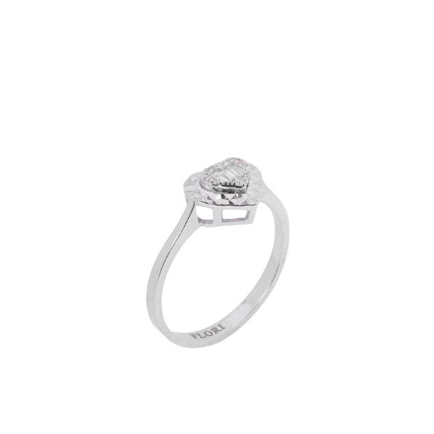 Heart-Shaped Diamond Ring