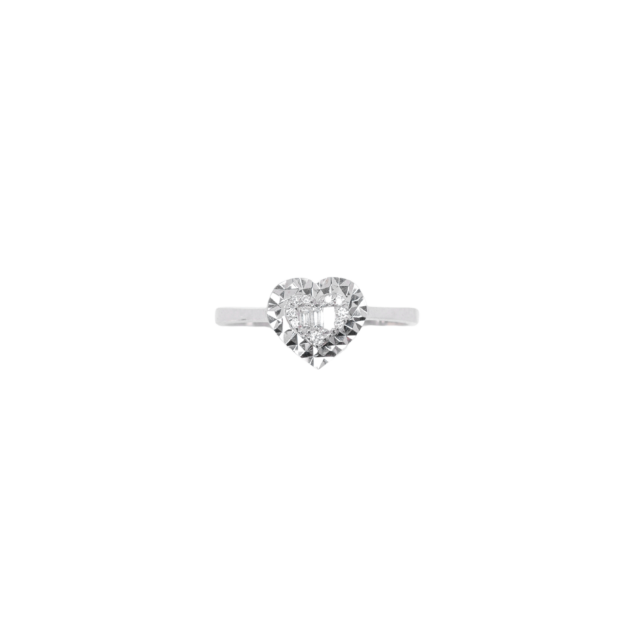 Heart-Shaped Diamond Ring
