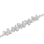 Baguette and Round Cut Diamond Bracelet