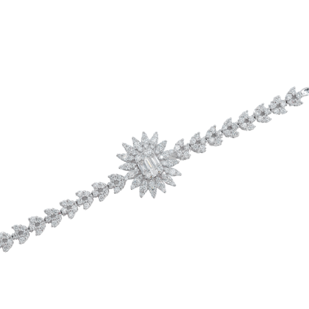 Baguette Cut Diamond Bracelet