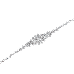 Round Cut Tapered Diamond Bracelet