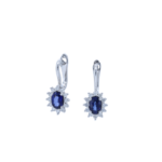 Sapphire and Diamond Earrings