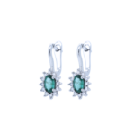 Emerald and Diamond Earrings