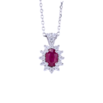 Ruby and Diamond Pendant
