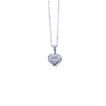 Heart-Shaped Diamond Pendant