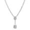 Multi-Shape Baguette and Round Cut Diamond Necklace
