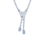 Round Cut Diamond Double Strand Necklace