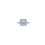 Cushion Cluster Diamond Ring
