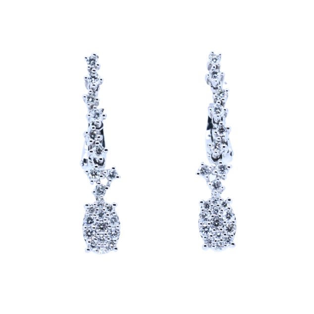 Multi-shape Drop Diamond Earings