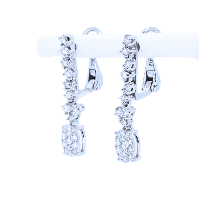 Multi-shape Drop Diamond Earings