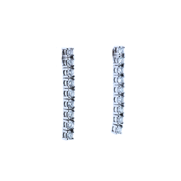 Tennis Diamond Stud Earrings