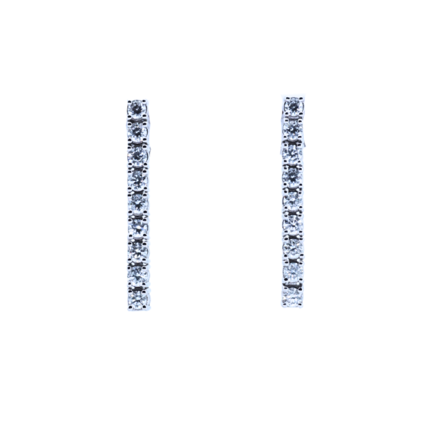 Tennis Diamond Stud Earrings