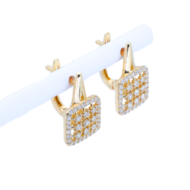 Brilliant Cut Diamond Earrings