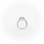 Round and Baguette Diamond Ring