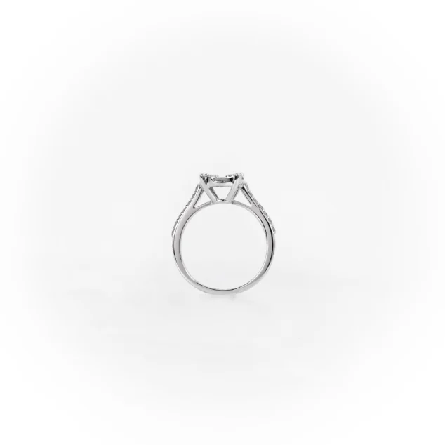 Round and Baguette Diamond Ring