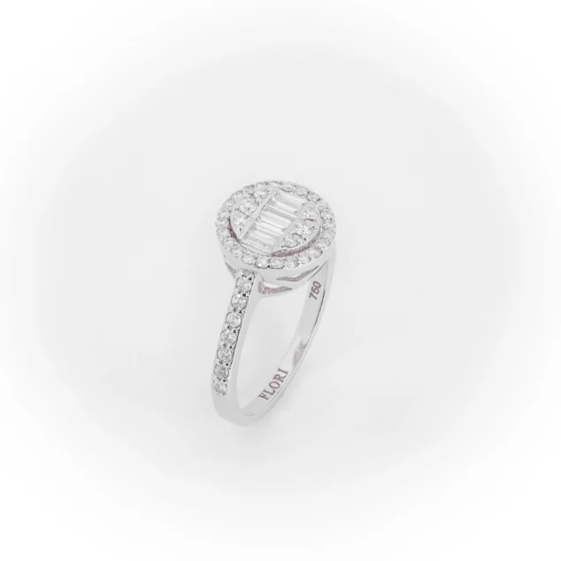 Illusion Baguette Diamond Ring