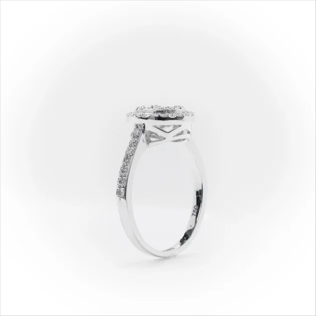 Illusion Baguette Diamond Ring