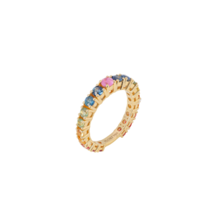Multi-Colored Saphire Band